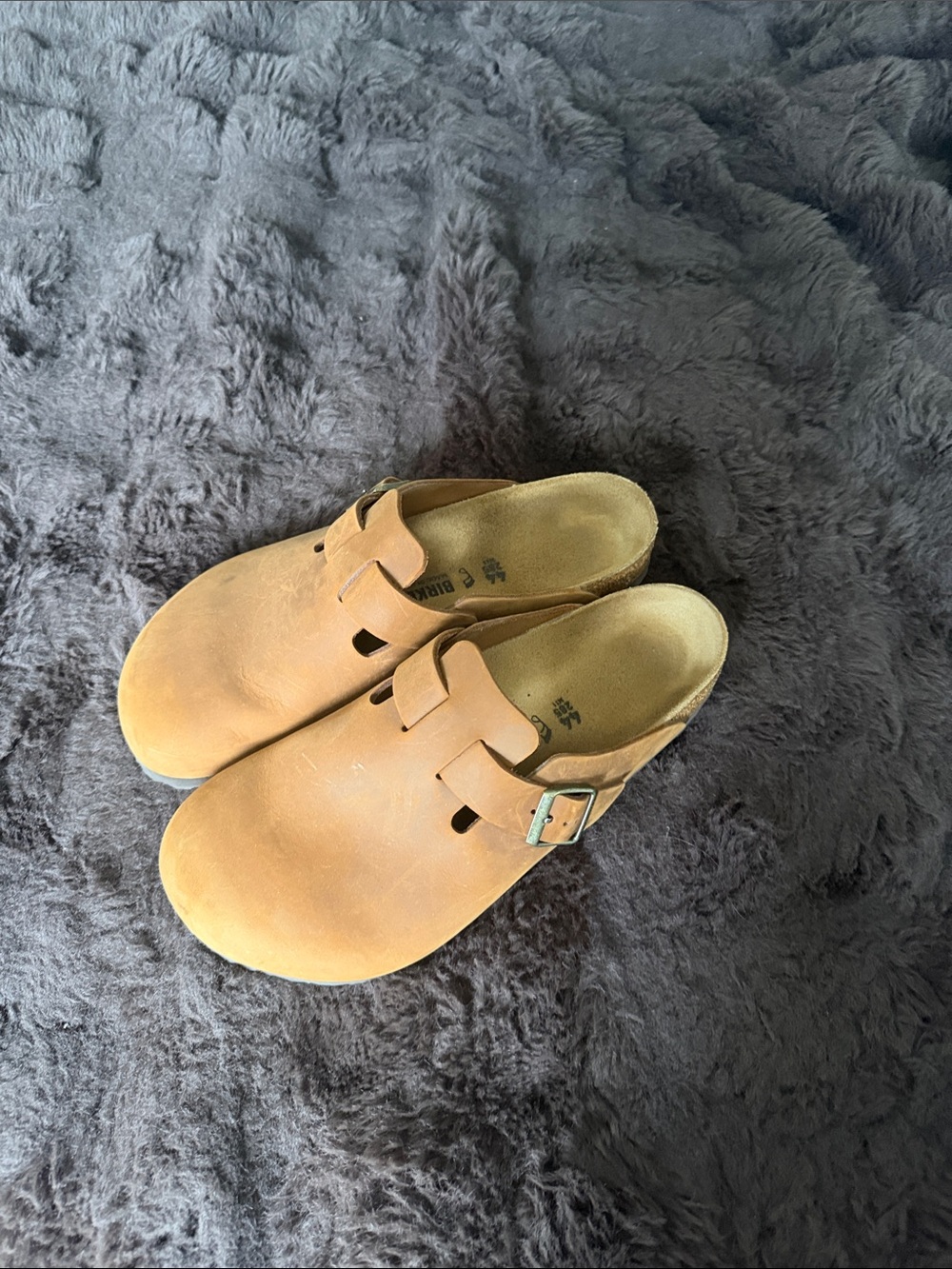 Birkenstock Slip-On Clogs in Tan